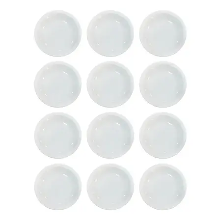 Plato Pan Ala Angosta Tsuji Línea 450 Porcelana 15,5 Cm X12u Blanco