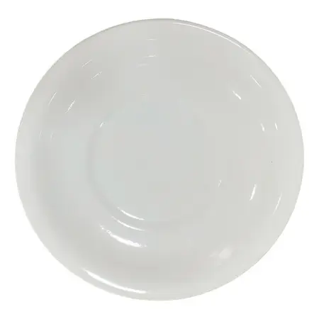 Plato Para Taza Te Porcelana Blanca 15 Cm X 1 Unidad - Blanco - Liso