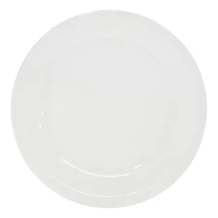 Plato Playo 21cm Ala Angosta Tsuji Línea 450 Porcelana X1 U - Blanco - Plato
