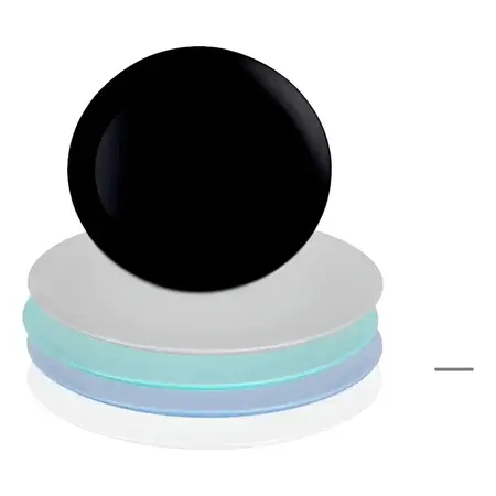 Plato Playo 25cm Luminarc Diwali Colores Vidrio X12 C U O Ta Celeste