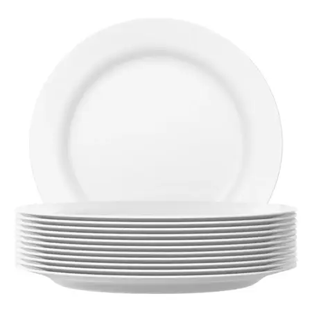 Plato Playo 26cm Nadir Duralex Menu Vidrio Templado 5543 X12