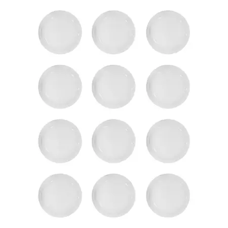 Plato Playo 27cm Ala Angosta Tsuji Línea 450 Porcelana X12 U Blanco