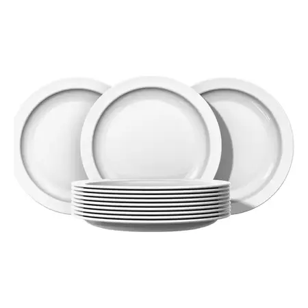 Plato Playo Gourmet Gastronómico Templado Nadir 24 Cm X 12