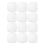 Plato Playo Melamina Blanco Cuadrado 25 Cm Resistente X12 Un