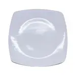 Plato Playo Melamina Blanco Cuadrado 25 Cm Resistente X12 Un
