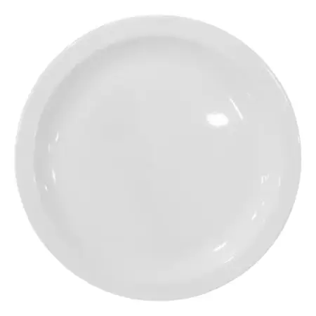 Plato Playo Melamina Blanco Redondo 23 Cm Ala Angosta X1 U