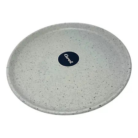 Plato Playo Plástico Carol Linea Granito De 25 Cm X1 Unidad. Tiza granito