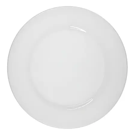 Plato Playo Porcelana 25cm Ala Ancha Tsuji Línea 1150 X12