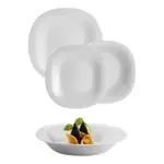 Plato Postr Carine Cuadrado Negro Vidrio Templado 19 Cm X 1
