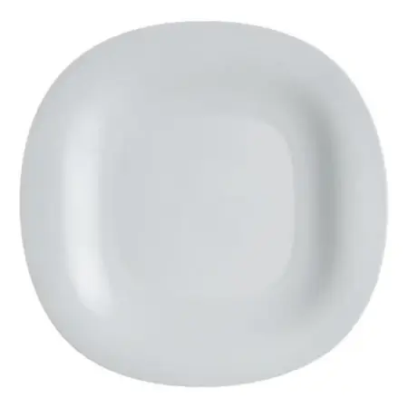 Plato Postr Carine Cuadrado Negro Vidrio Templado 19 Cm X 1 Granit