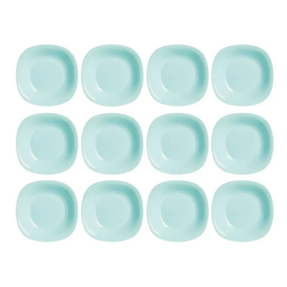 Plato Postre Carine Light Luminarc Set X 12 Vidrio Temp 19cm