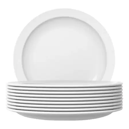 Plato Postre Gourmet Gastronómico Nadir Templado 19,5 Cm X 1