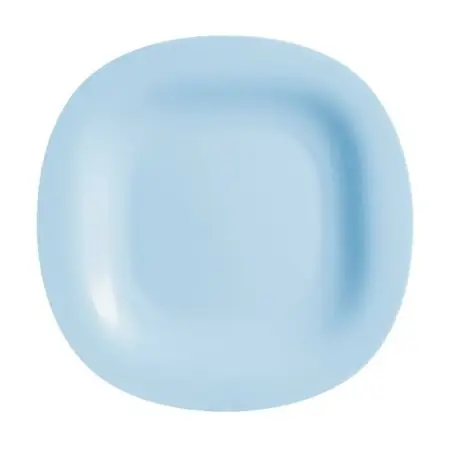 Plato Postre Luminarc Carine Light Vidrio Templado 19 Cm Celeste