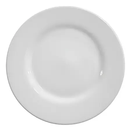 Plato Postre Melamina Blanco Redondo 20 Cm Resistente X12 Un