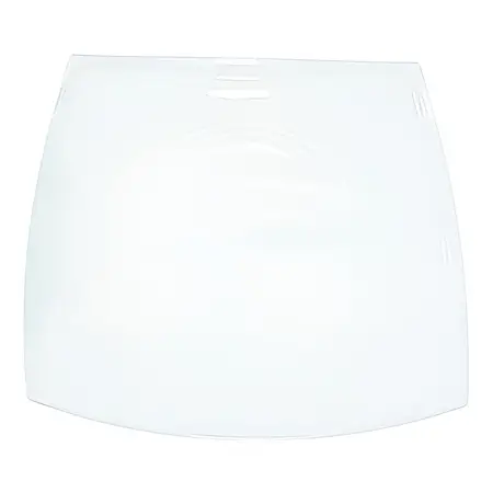 Plato Postre Vidrio Opalino Cuadrado Grande 24cm Resistente Color Blanco Liso