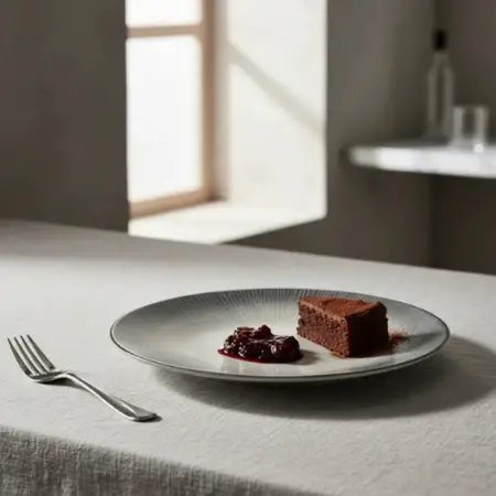 Plato Postres Tortas De Cerámica 20,6 Cm Alt Grey | Carol Gris