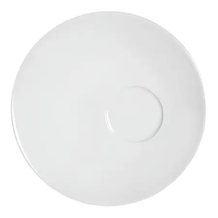 Platos Blancos De Porcelana Té/desayuno Tsuji Linea 1900 X1u Color Blanco Redondo