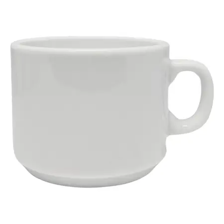 Pocillo Cafe 90ml Linea Recta 450 Tsuji Porcelana Bla X1 Uni - Blanco