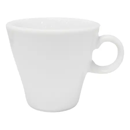 Pocillo Cafe Conico Tsuji Porcelana Con Sello 90 Ml X1 Uni Color Blanco