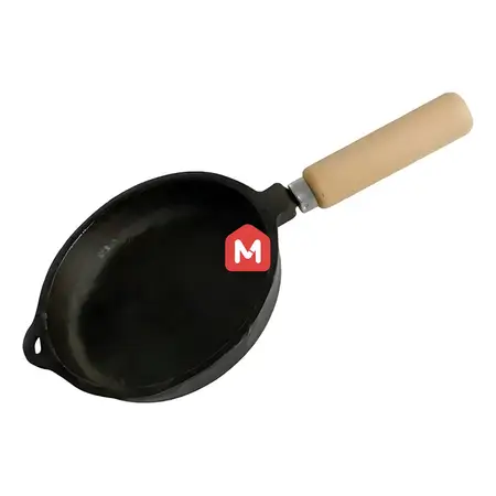 Provoletera Fundición De Hierro 16 Cm Con Mango De Madera