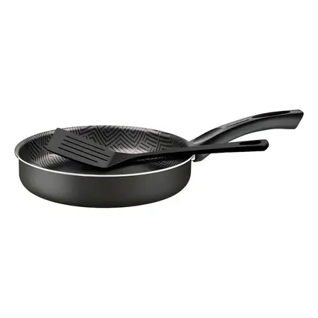 Sartén Recta Chumbo Paris De 24 Cm Con Espátula Tramontina