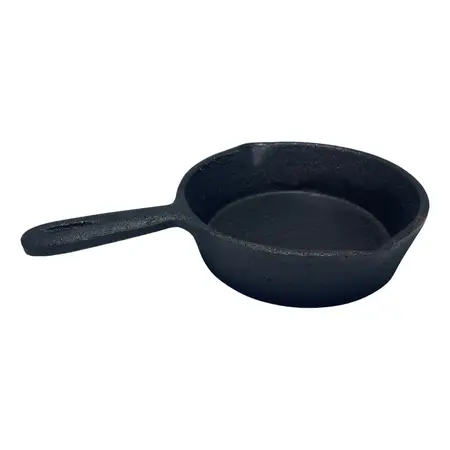 Sarten Fundicion De Hierro 17 Cm Mango Sin Tapa Para Cocina Negro
