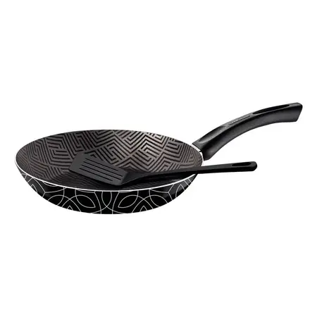Sarten Paris Tramontina 28cm Teflon Antiadherente C/espatula Negro
