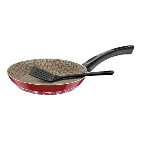Sarten Teflon Antiadherente 26cm Tramontina Original Espatul Bordó
