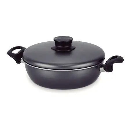 Sarten Tramontina Paris Arrocera Multiuso Tapa 24cm Aluminio Negro