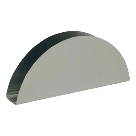 Servilletero Acero Inox. Mesa Medialuna Nacional Plateado