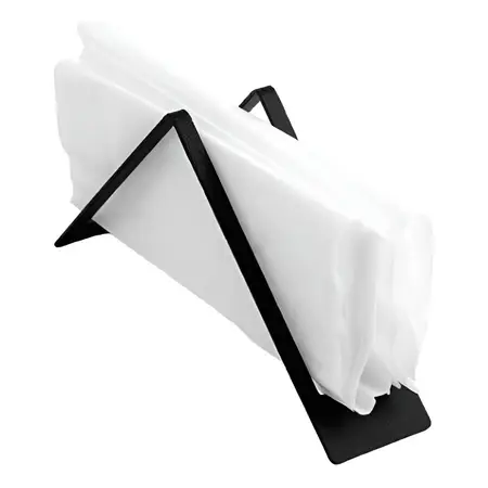 Servilletero De Chapa Minimalista Triangulo Lozafer Color Negro
