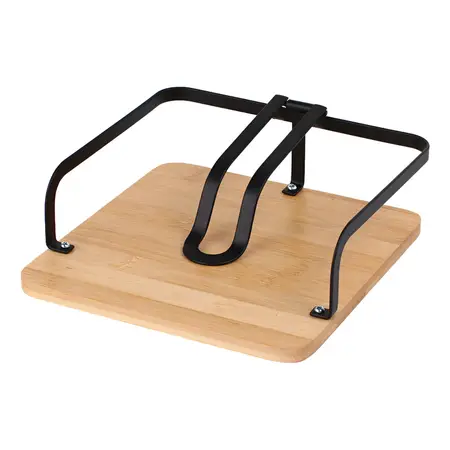 Servilletero Madera Traba 20 X 20 X 7 Cm Hogar Deco Carol Color Negro