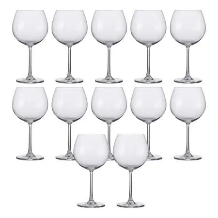Set 12 Copas De Cristal Gin Tonic Burgundy 680 Ml | Edelita Transparente