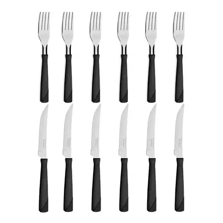 Set 12 Cubiertos Tramontina New Kolor Tenedor Cuchillo Color