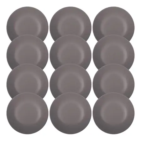 Set 12 Platos Hondos Ceramica 20 Cm Linea Unni | Oxford