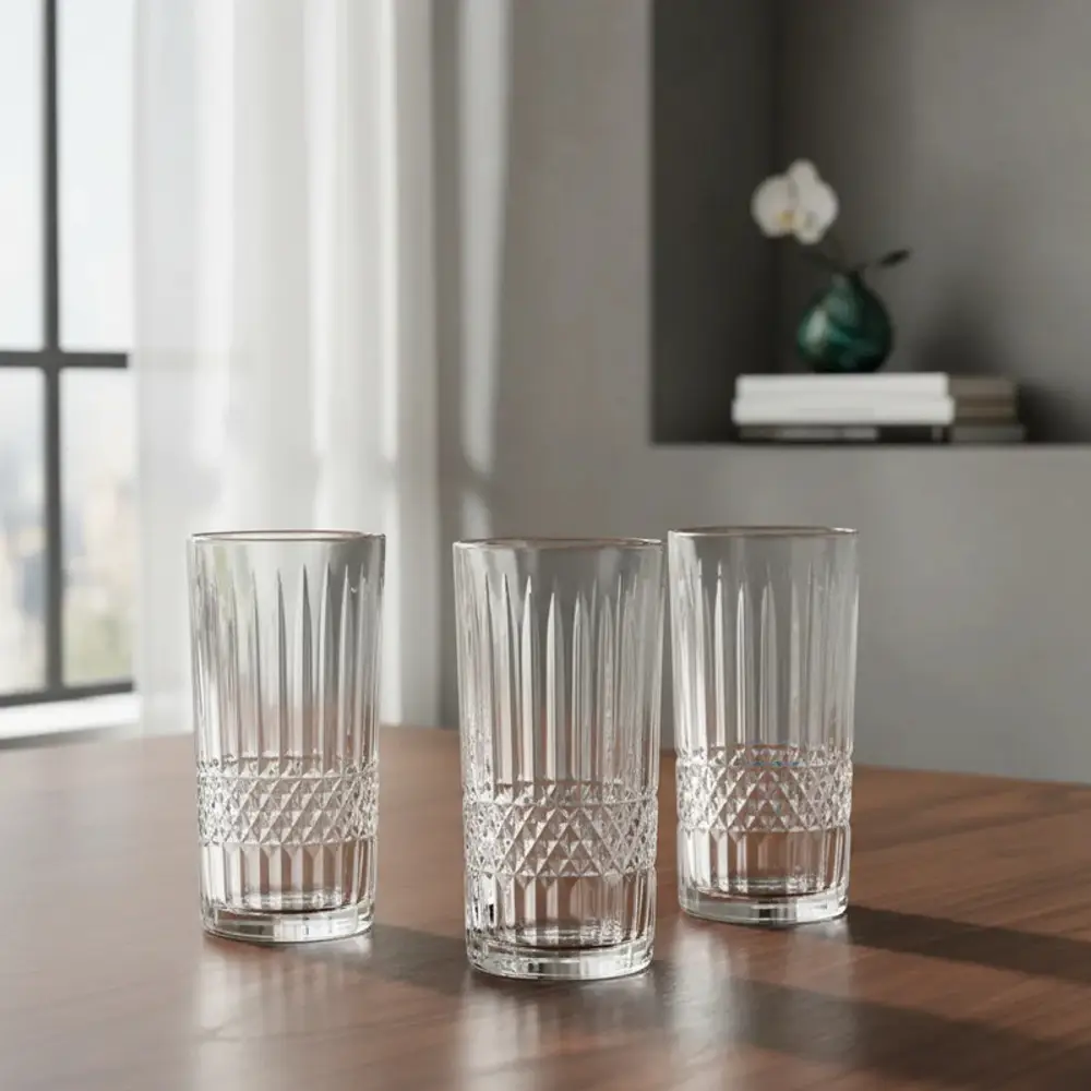 Set 4 Vasos Trago Largo Florence 460ml The Kitchen Elements Transparente
