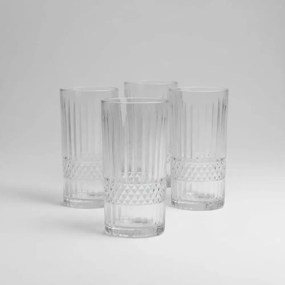 Set 4 Vasos Trago Largo Florence 460ml The Kitchen Elements Transparente