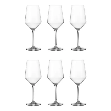 Set 6 Copas De Vino Degustacion 510 Ml Vidrio | Deliglass Transparente