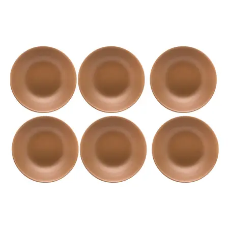 Set 6 Platos Hondos Ceramica 20 Cm Linea Unni | Oxford Avela