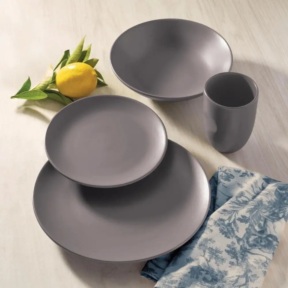 Set 6 Platos Playos Ceramica 26 Cm Linea Unni | Oxford