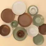 Set 6 Platos Playos Ceramica 26 Cm Linea Unni | Oxford