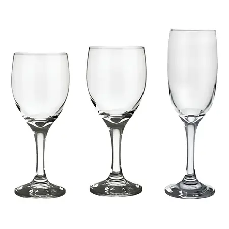 Set Copas De Vino Champagne Agua Windsor Nadir Vidrio 18 Uni Color Transparente
