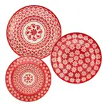 Set De Vajilla Platos Cerámica 18 Piezas Floreal Oxford Renda