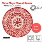 Set De Vajilla Platos Cerámica 18 Piezas Floreal Oxford Renda