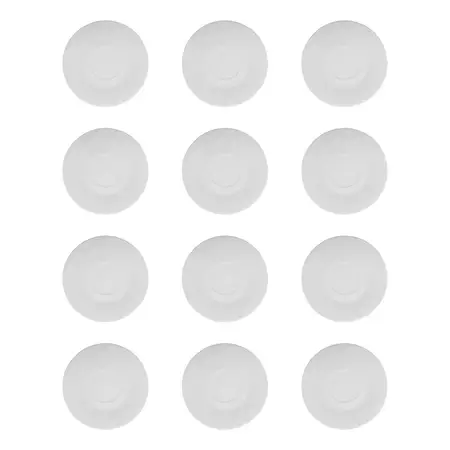 Set X12 Plato De Te Porcelana Tsuji Conico 1600 C/sello 15cm Blanco