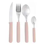 Set X16 Cubiertos Carol Soft Cuchillo Tenedor Mango Plastico