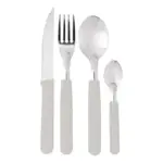 Set X16 Cubiertos Carol Soft Cuchillo Tenedor Mango Plastico