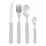 Set X16 Cubiertos Carol Soft Cuchillo Tenedor Mango Plastico