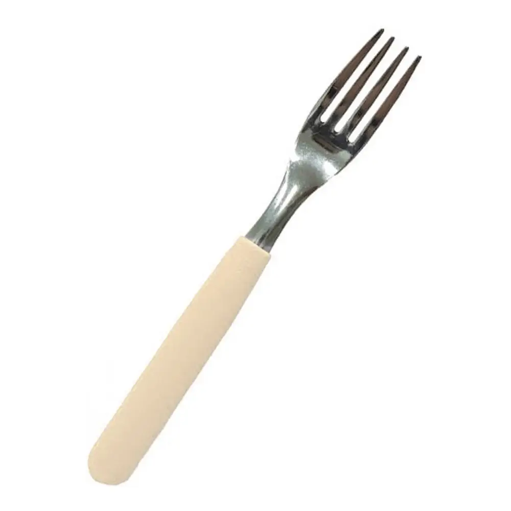 Set X16 Cubiertos Carol Soft Cuchillo Tenedor Mango Plastico Marfil