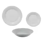 Set X18 Plato Playo Hondo Postre Tsuji Linea 1800 Renacimien Blanco
